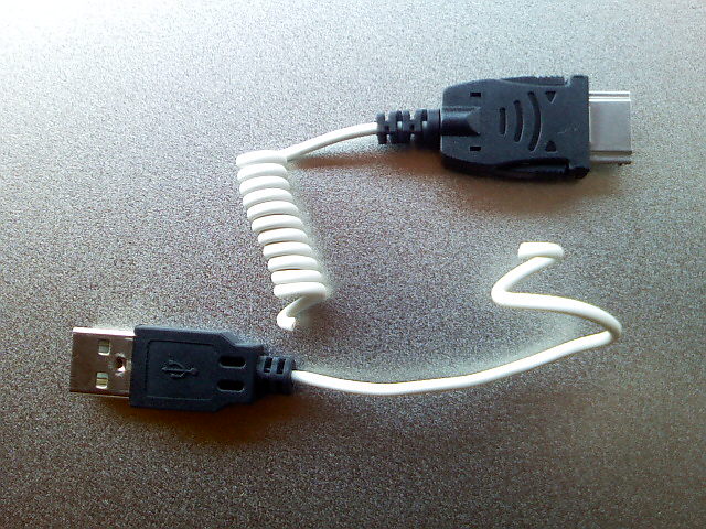 Cut USB cable