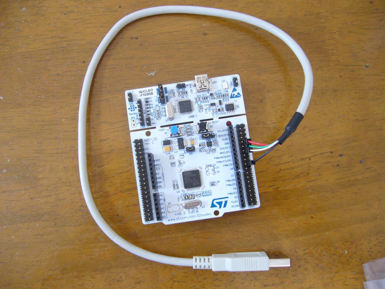 STM32 Nucleo F103 for NeuG